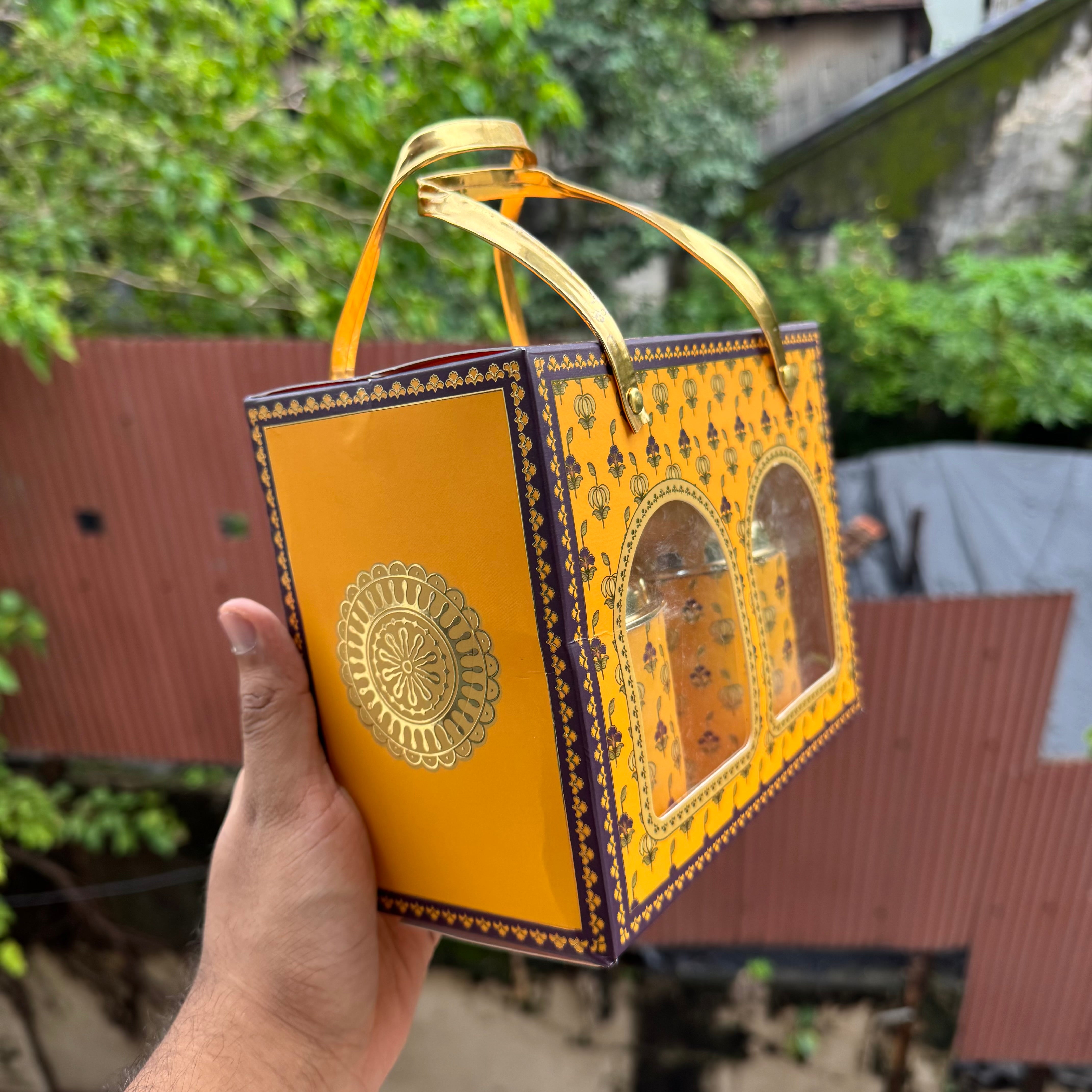 Yellow Heritage Twin-Jar Festive Box