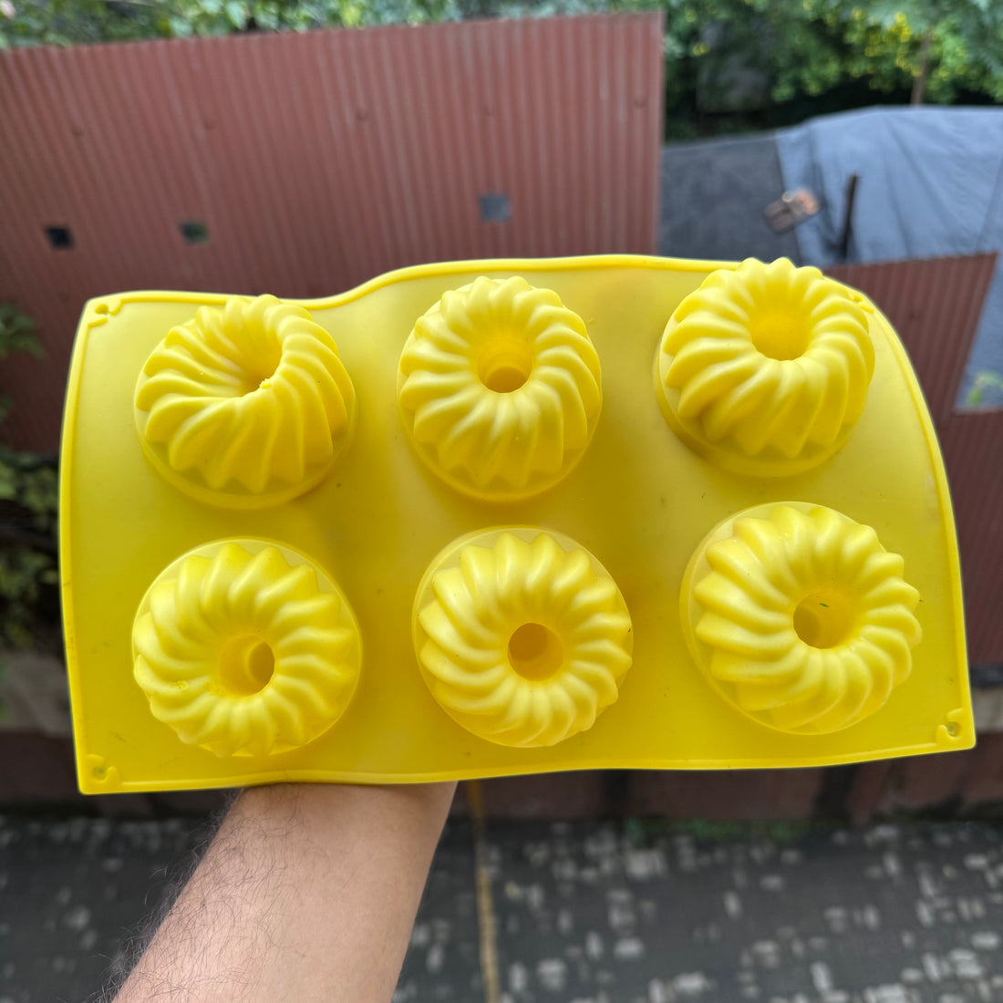 Fluted Silicon Bundt Mould 1pc (6cavity)