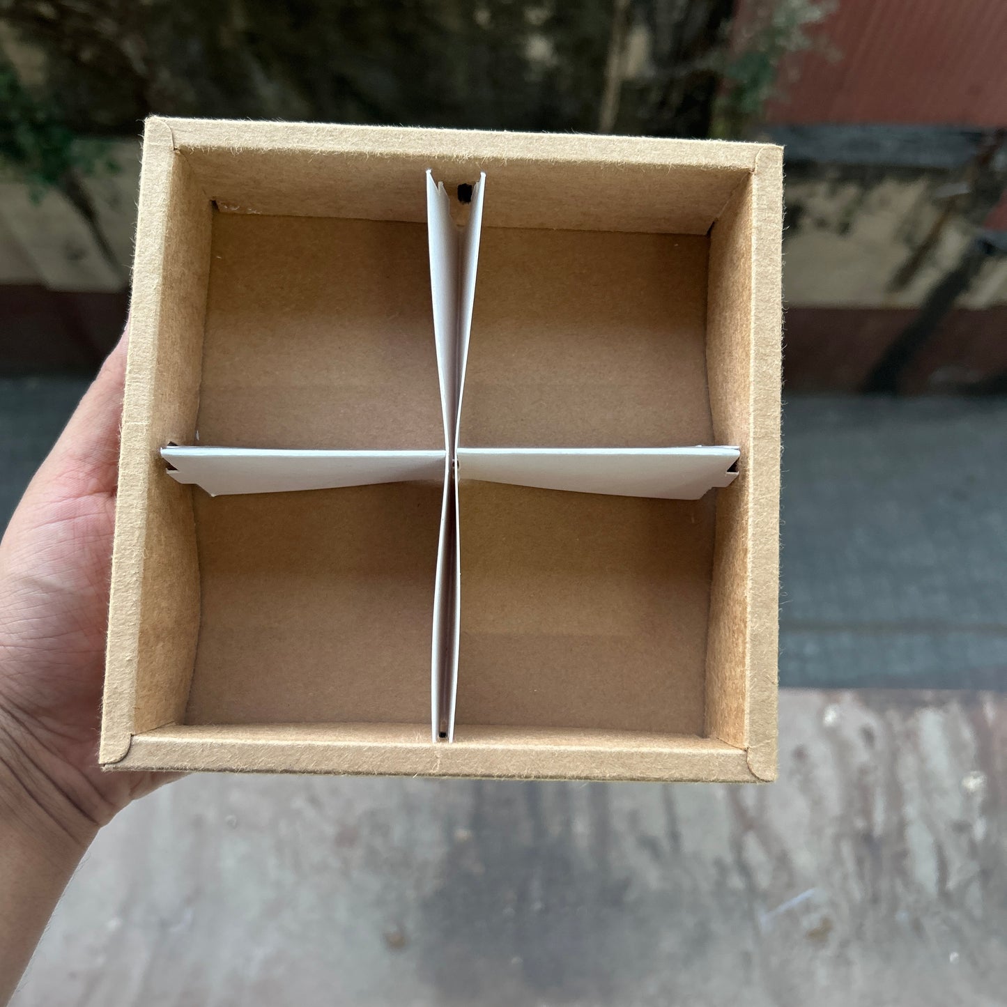 Gold Partition Brownie Box