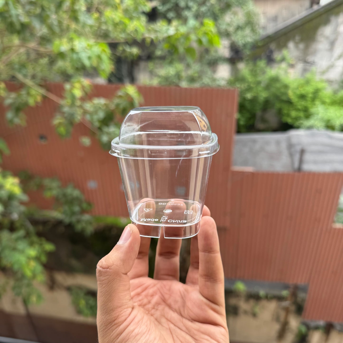 New Style Plastic Mousse Cup With Lid (10pc) #N3
