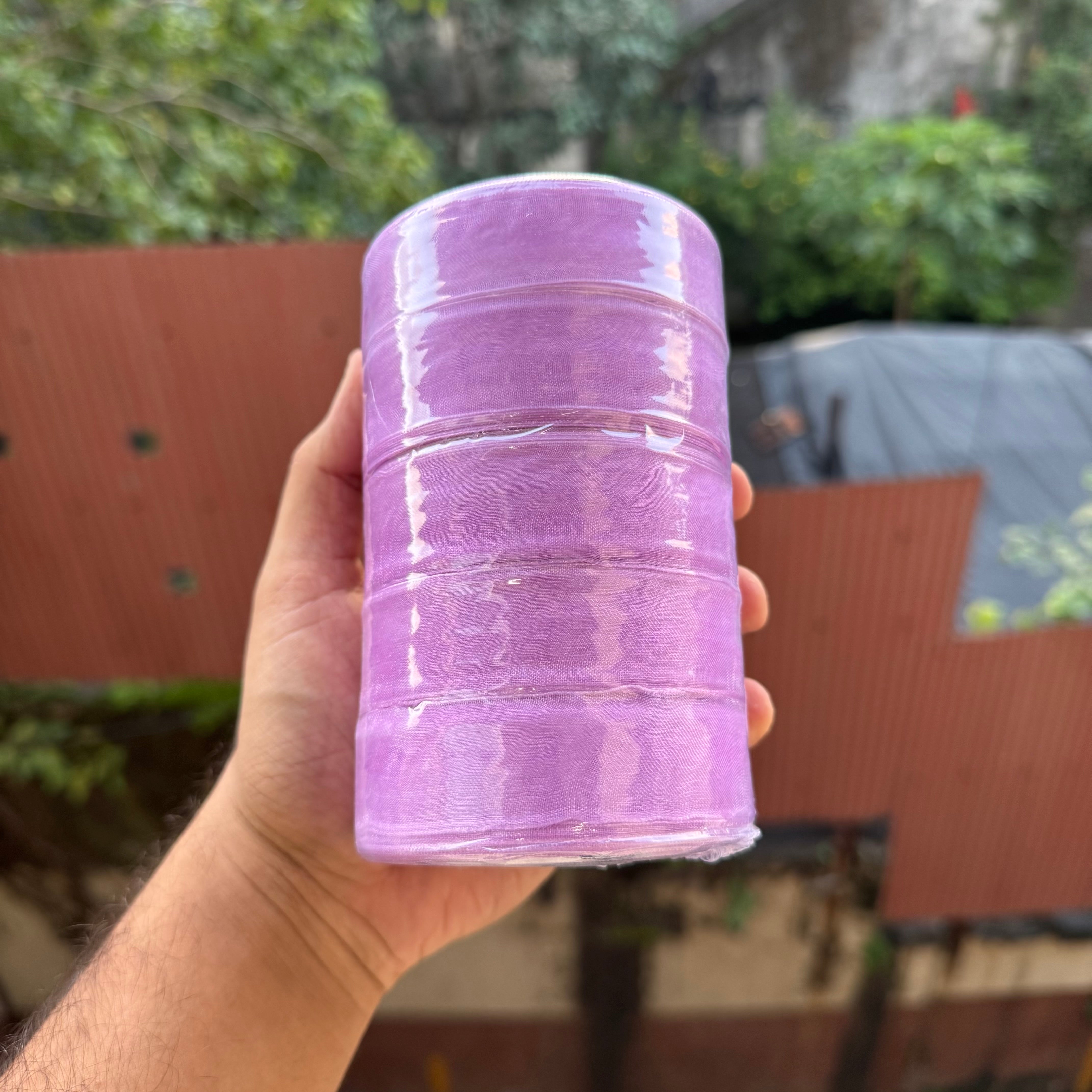 Sheer Organza Ribbon Roll (5 rolls) | Lilac