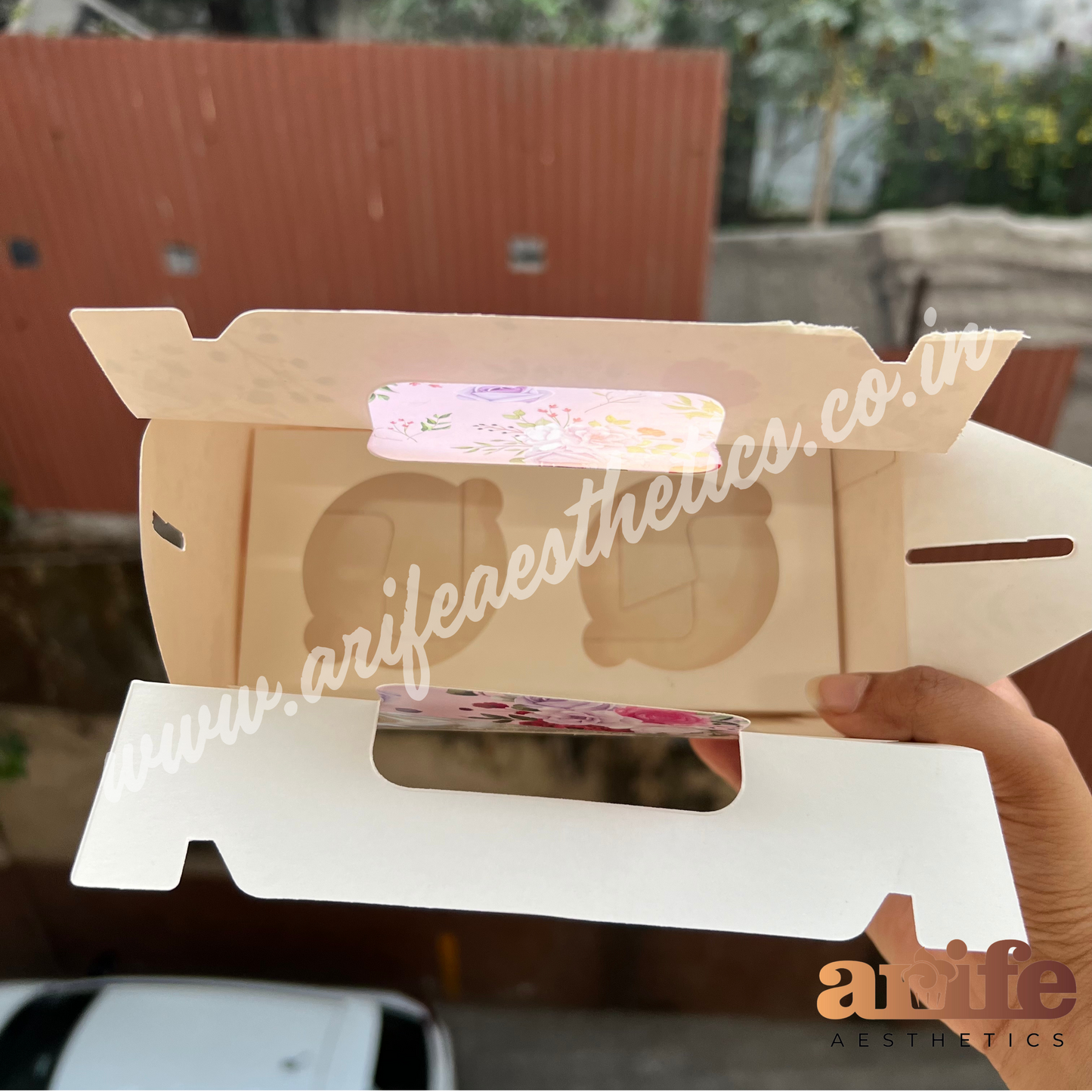 Cupcake Box For 2 Cupcake With Handle