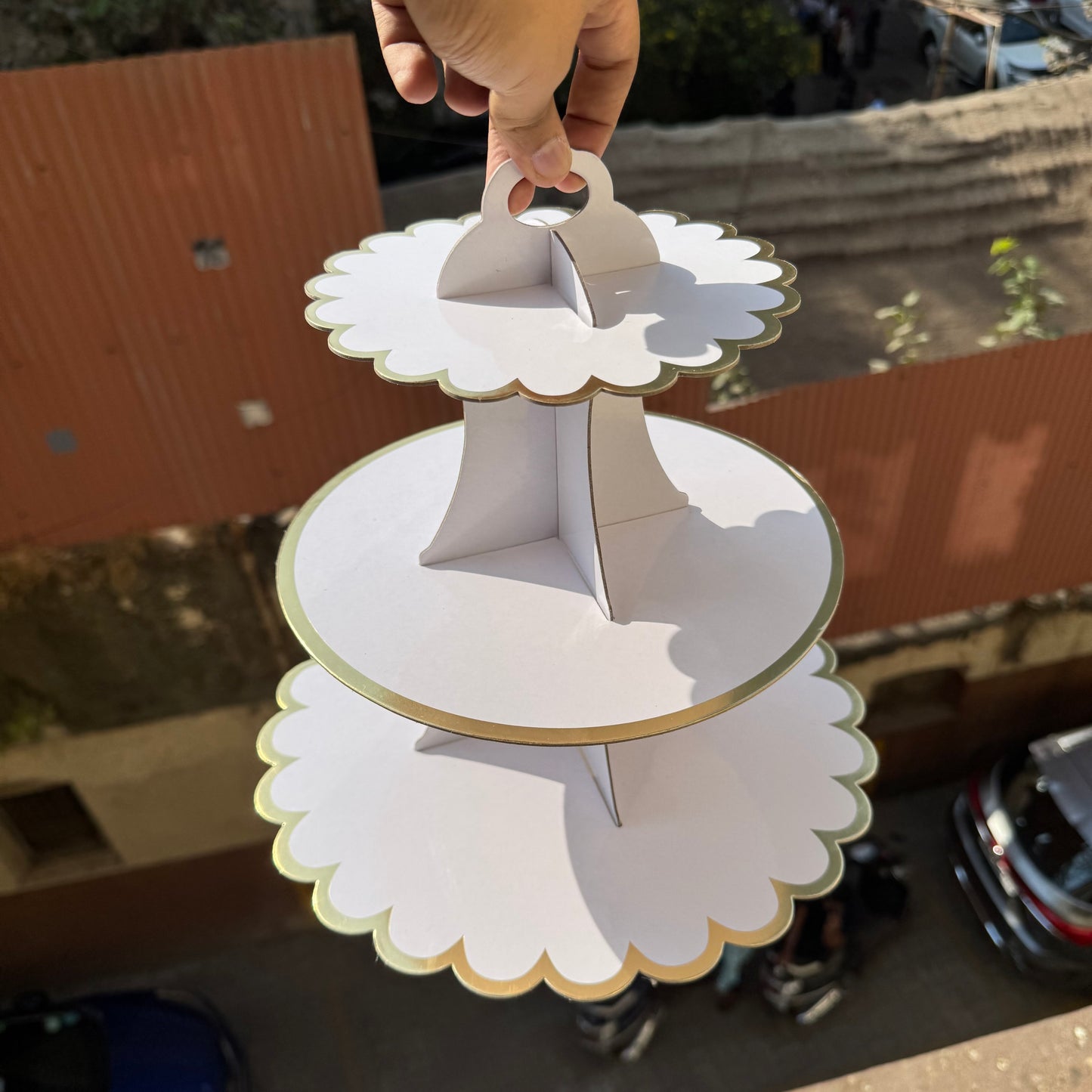 3 Tier Cupcake Stand White