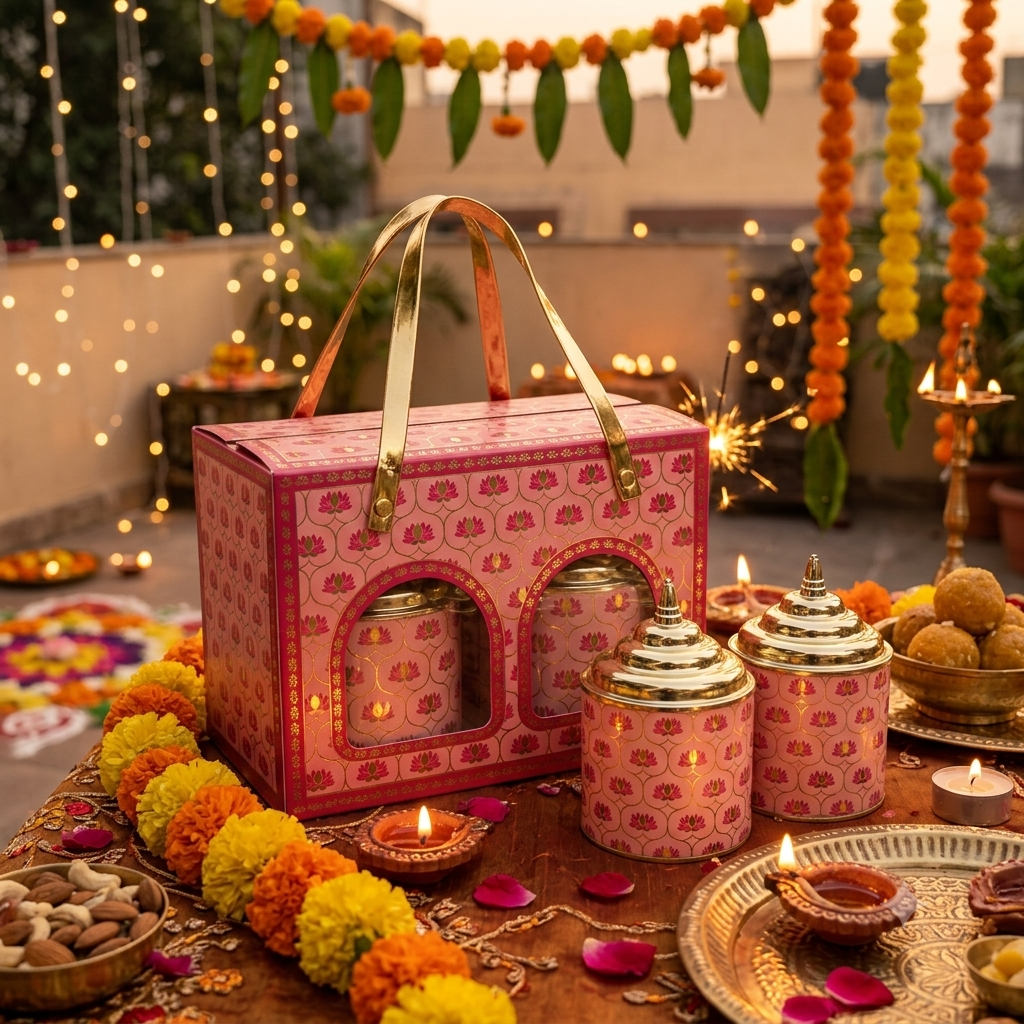 Pink Heritage Four-Jar Festive Box