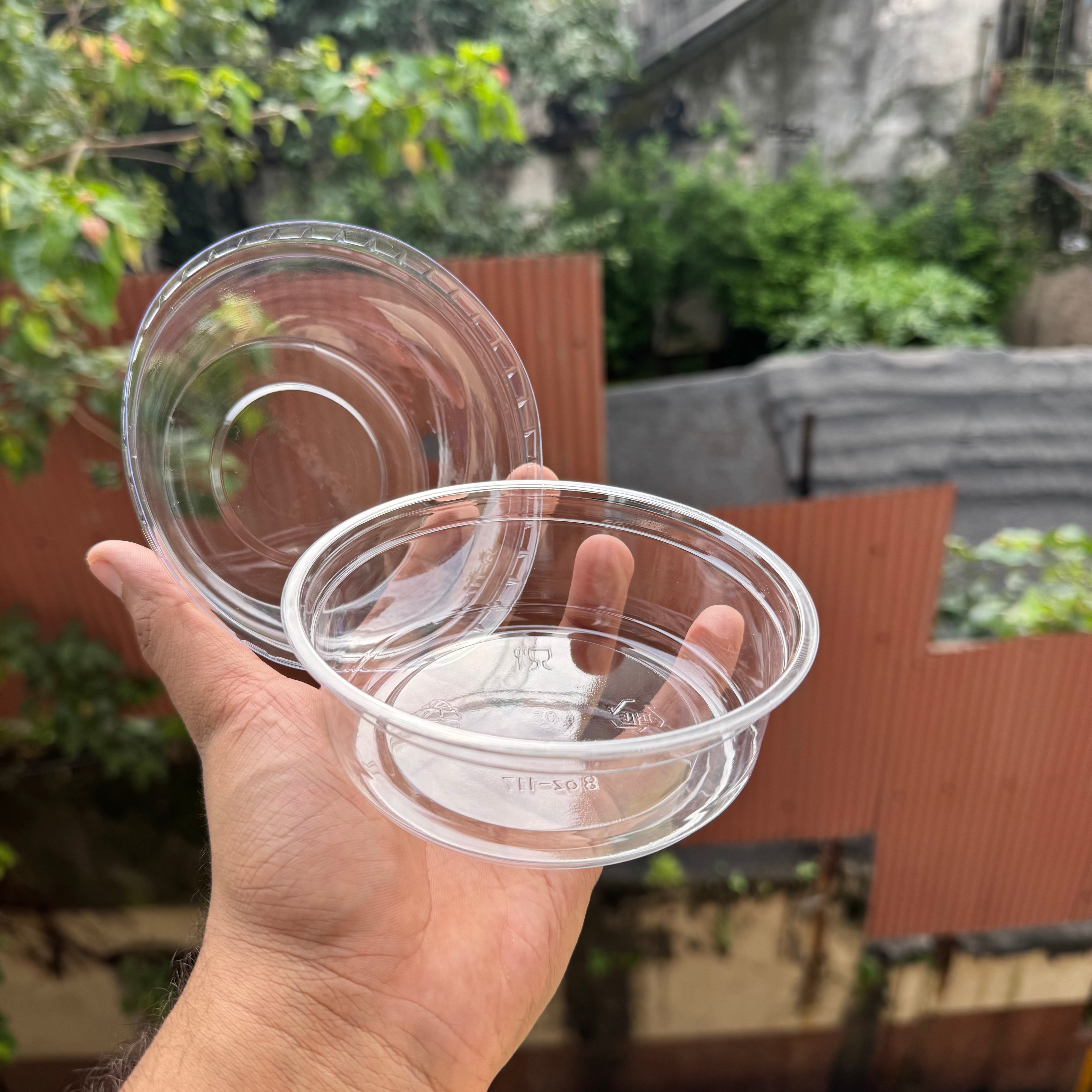 Trending Cute Round PET Plastic Container (10pc) 8oz - 117