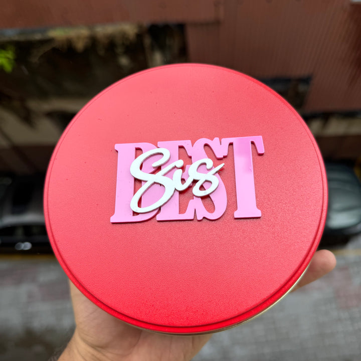 Best Sis Double Acrylic Charm 1pc