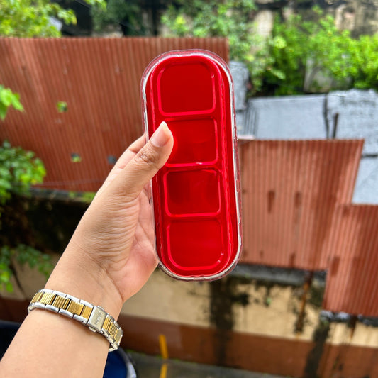 Rectangle Foil Container Red (10pc)