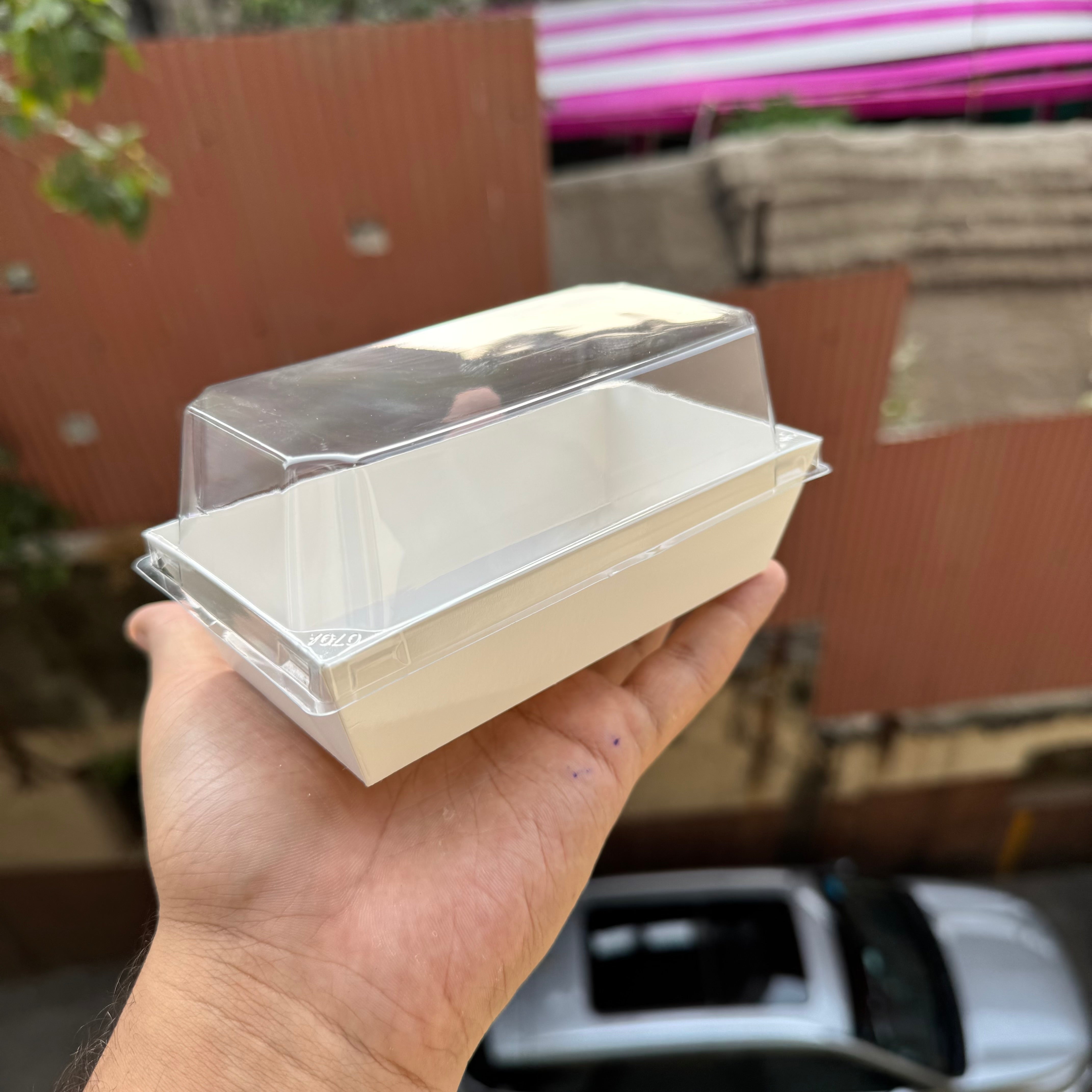 Loaf Liner With Lid White Small (10pc) #Nee