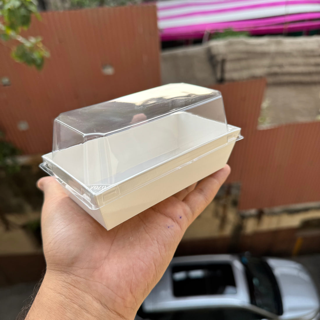Loaf Liner With Lid White Small (10pc) #Nee