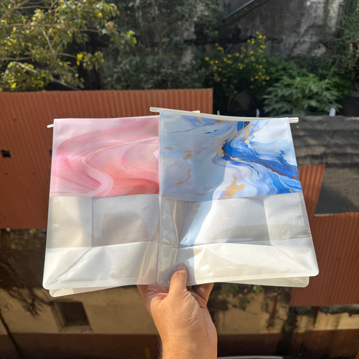 Marble Print Seal Bag (10 pc)