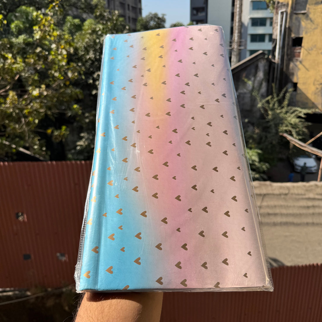 Shaded Aesthetic Heart Wrapping Paper (25 pc)