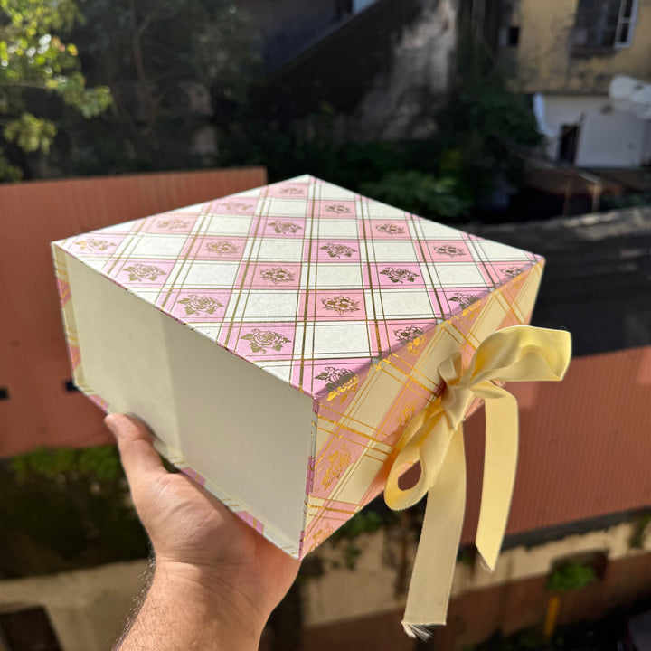 Cutesi Aesthetic Print Collapsible Hamper Box 8x8x4inch