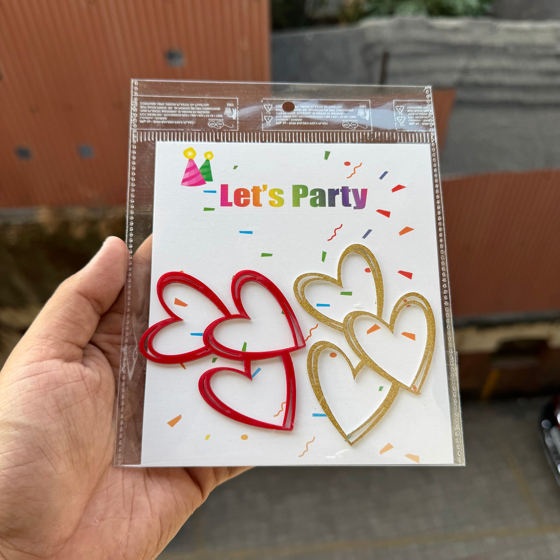 Valentine Acrylic Charm Set Of 2pcs