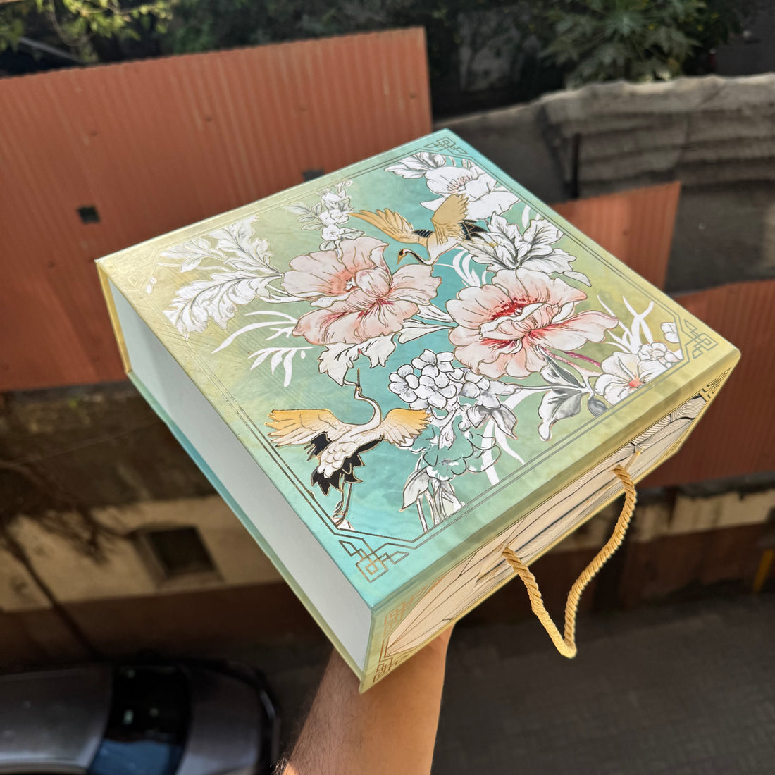 Bespoke Printed Collapsible Box 10x10x4inch
