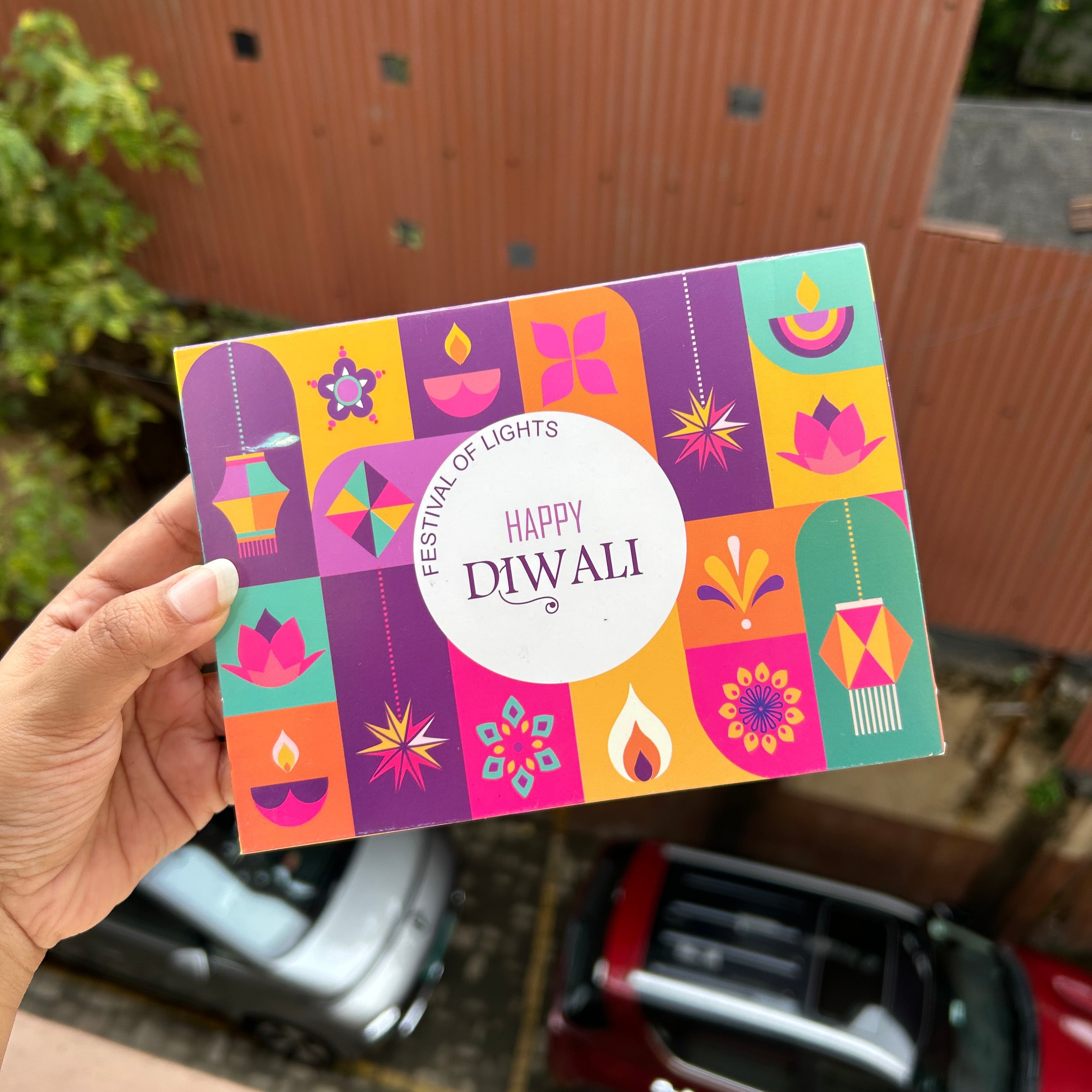 Diwali Slider Box (10pc) || 6 Cavity Size ~ Print A