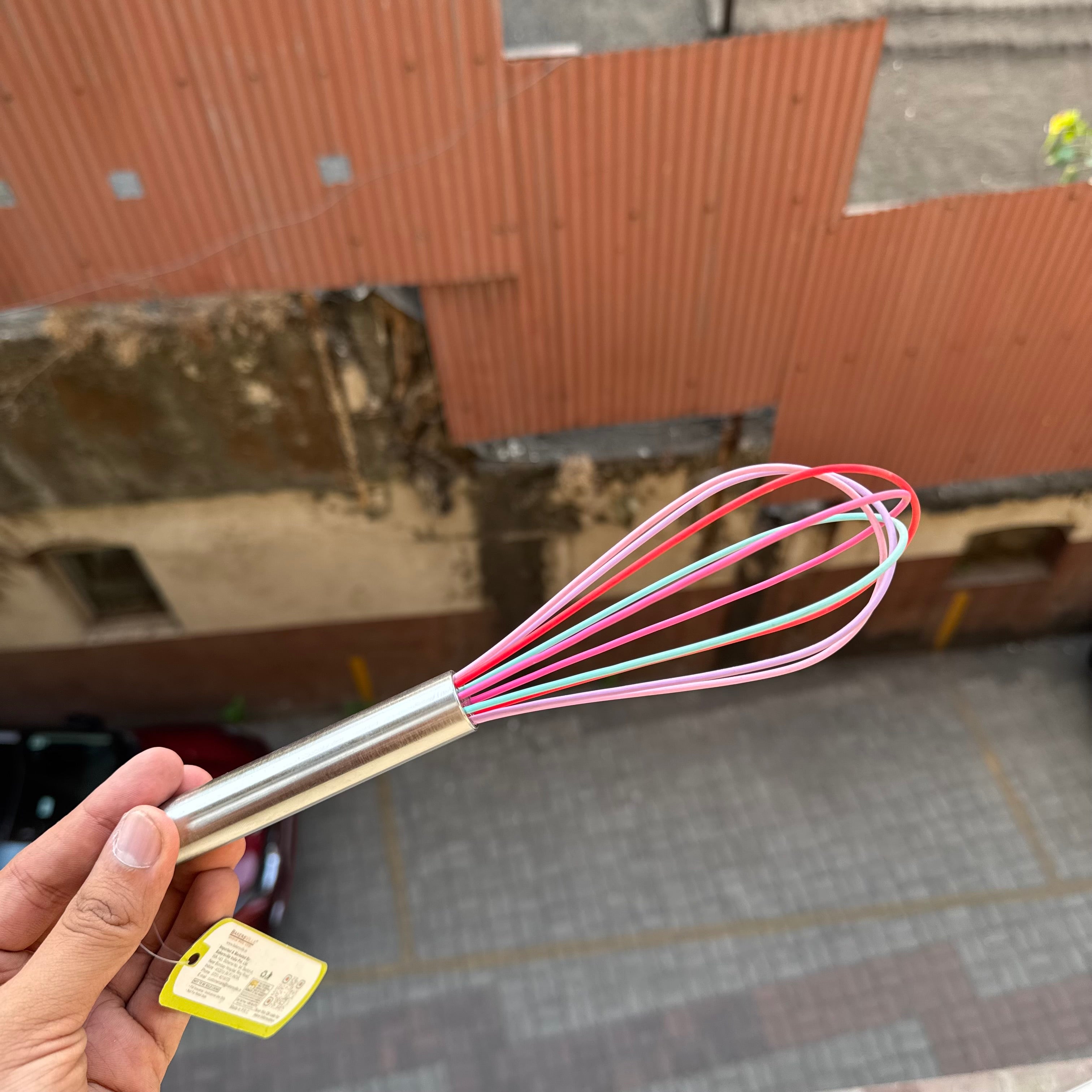 Whisker With Steel Handle And Silicon Handle