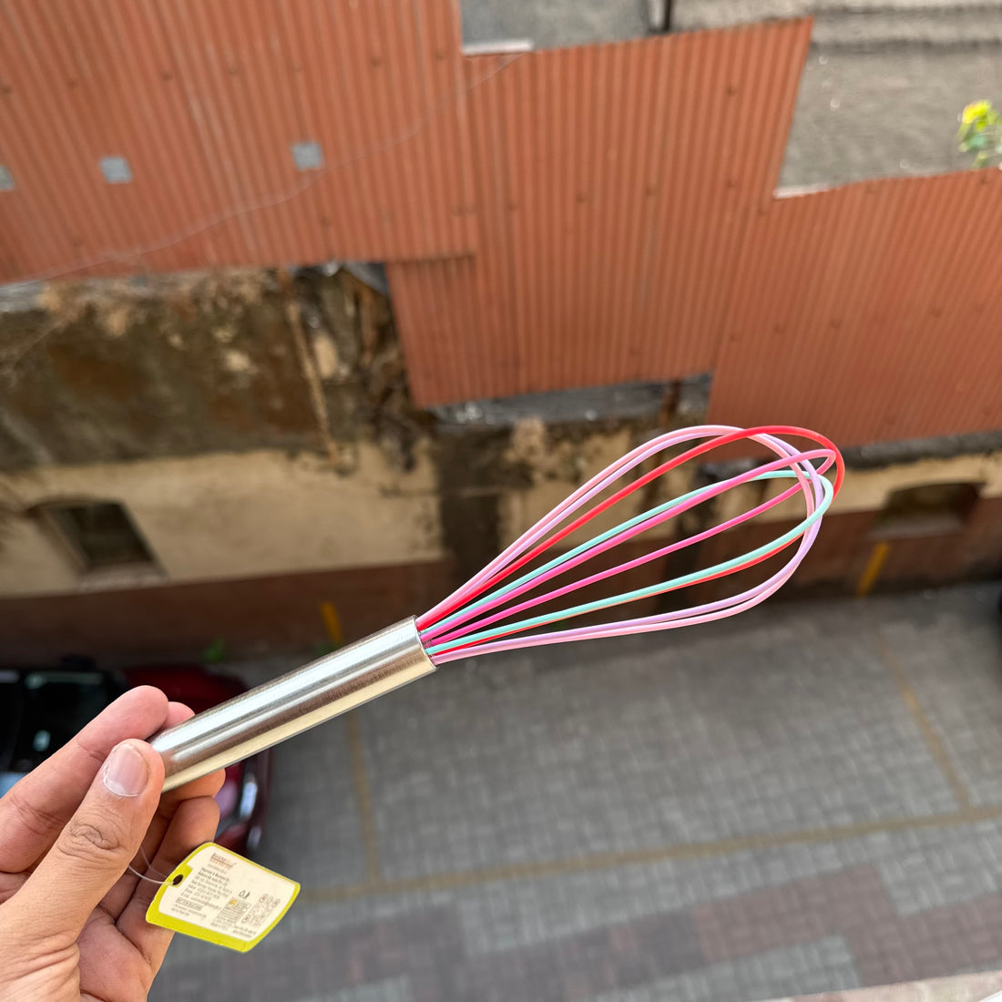 Whisker With Steel Handle And Silicon Handle