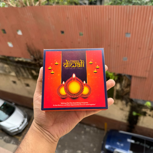 Diwali Slider Box - 4Cavity Size - Use For Brownie / Chocolate / Candle & More (10pc)