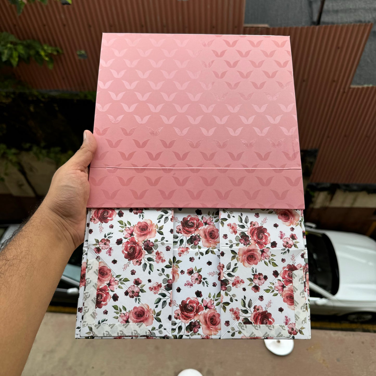 Floral Foldable Hamper Box 8 by 10