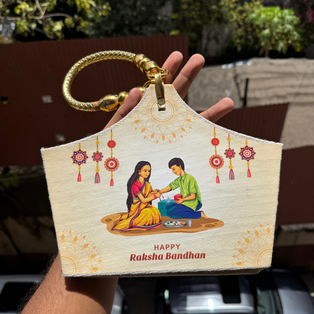 Collapsible Rakhi Basket For Hampers 1pc
