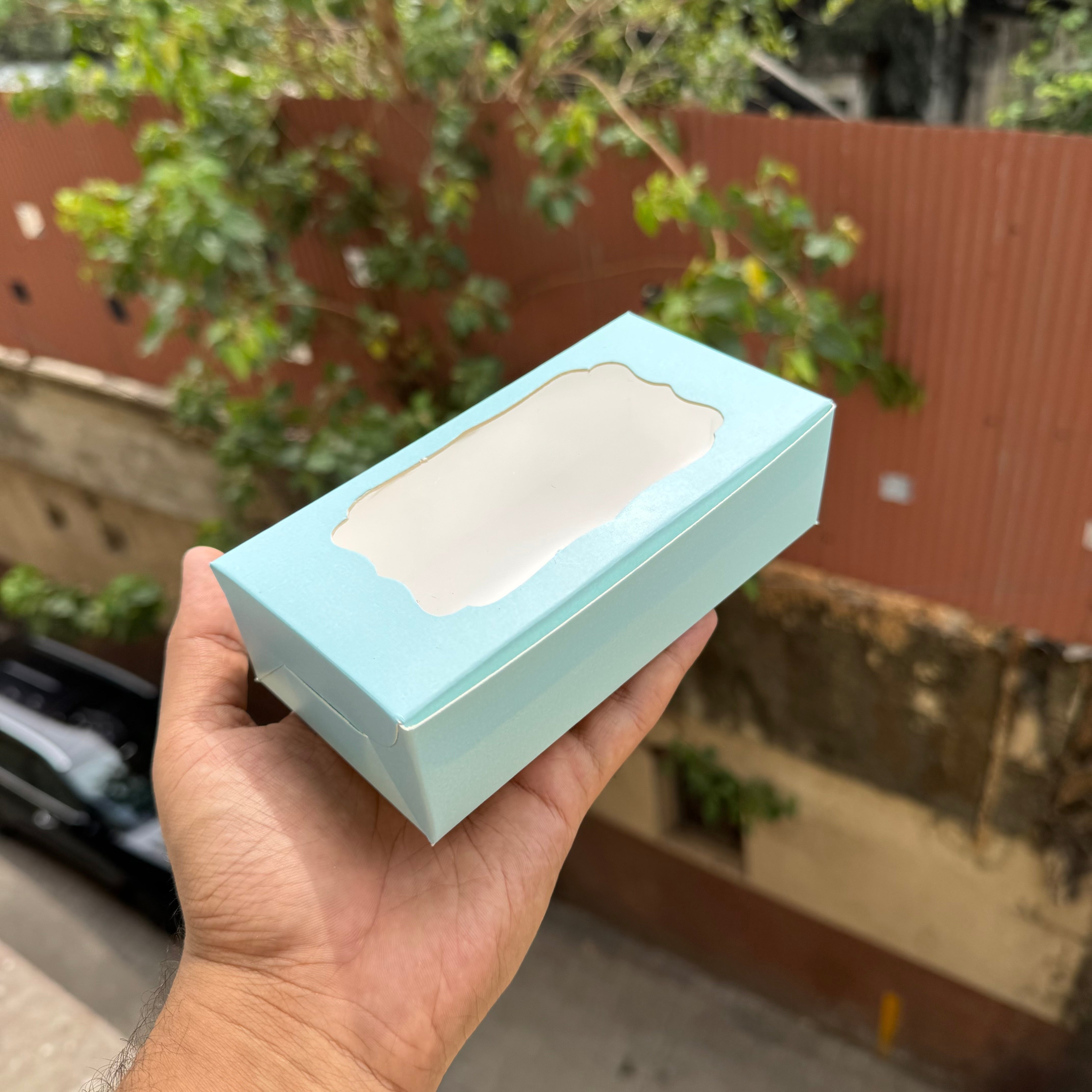 Pastel Sky Blue 2 Brownie Box (10pc)