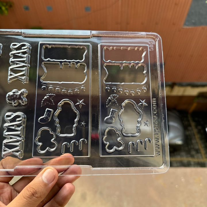 Merry Christmas PVC Cacao Bar Mould