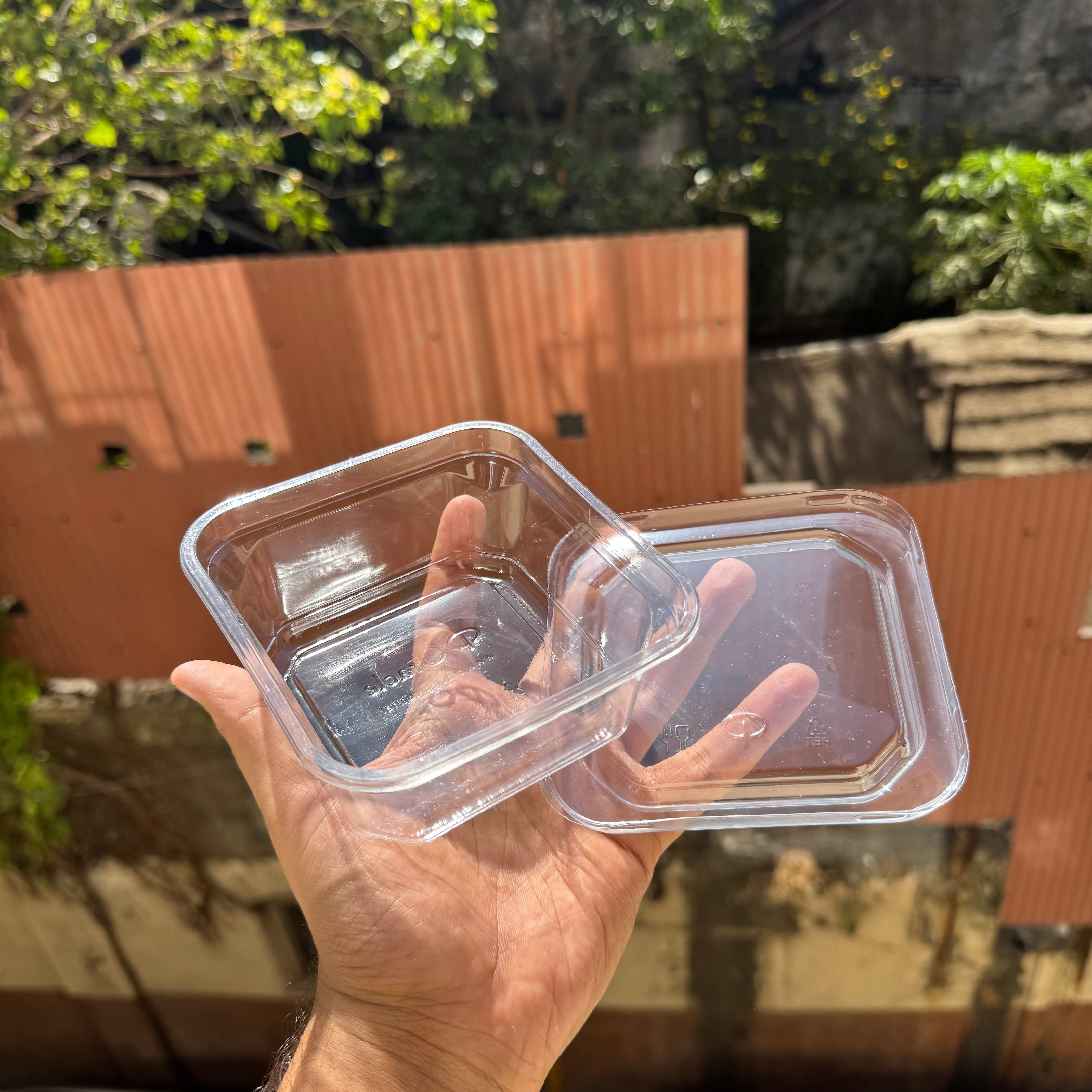 Square Dessert Container PVC (10pc) • CFO
