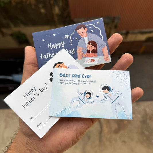 Fathers Day Big Cards Set Of 10 pc