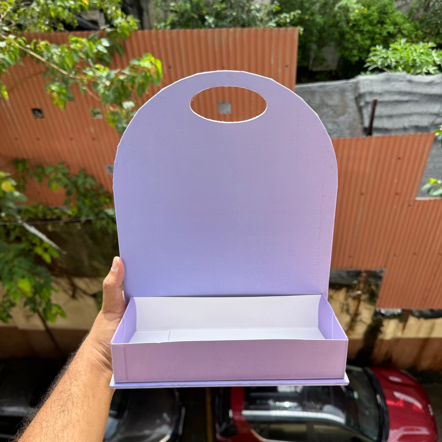 Collapsible Hamper Stand Lilac