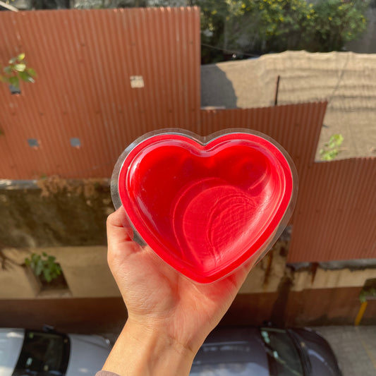 Red Heart Pvc Box With Lid 10pcs