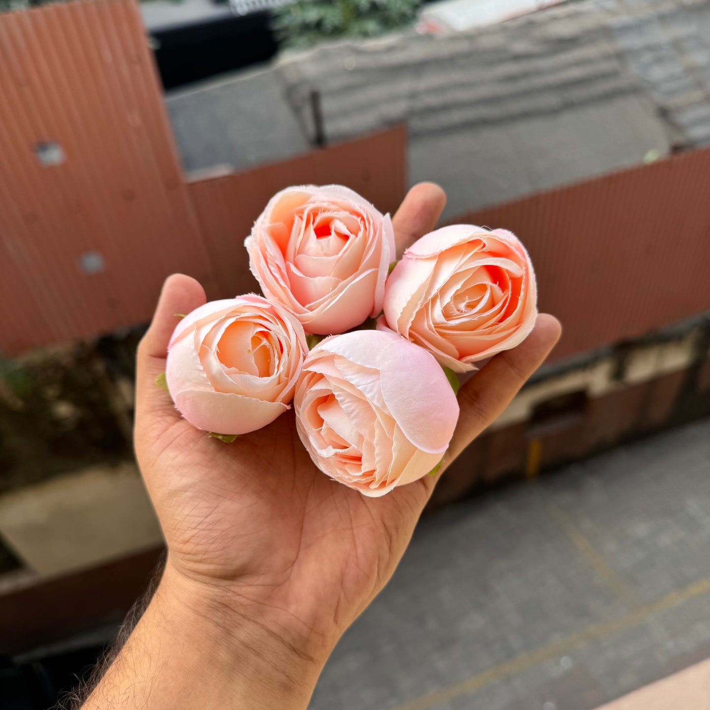 Tea Rose - Artificial Flower - 4pc