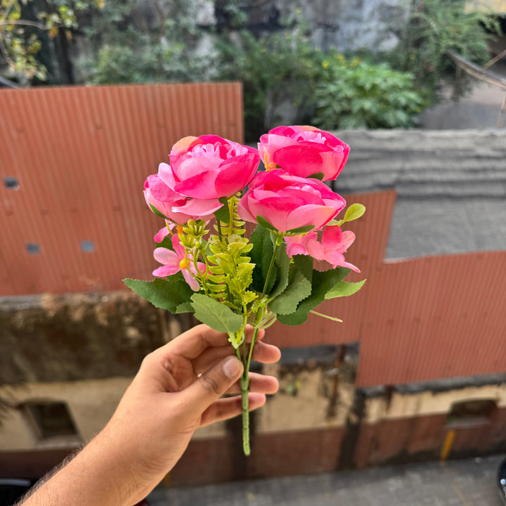 Artificial Flower Bunch With Stem and Leaves (1pc) #440