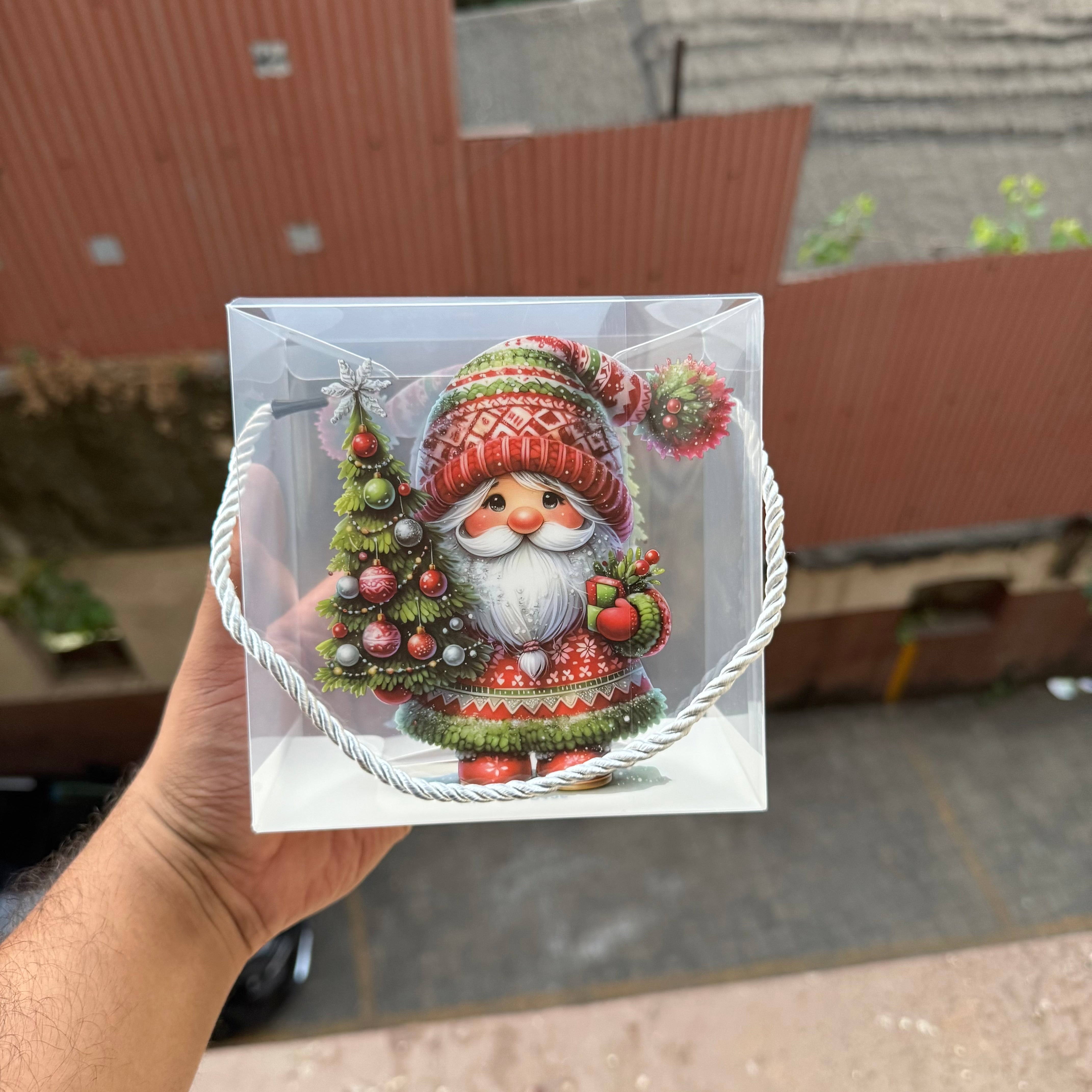 Christmas PVC Hamper Bag 7” (10 pc)