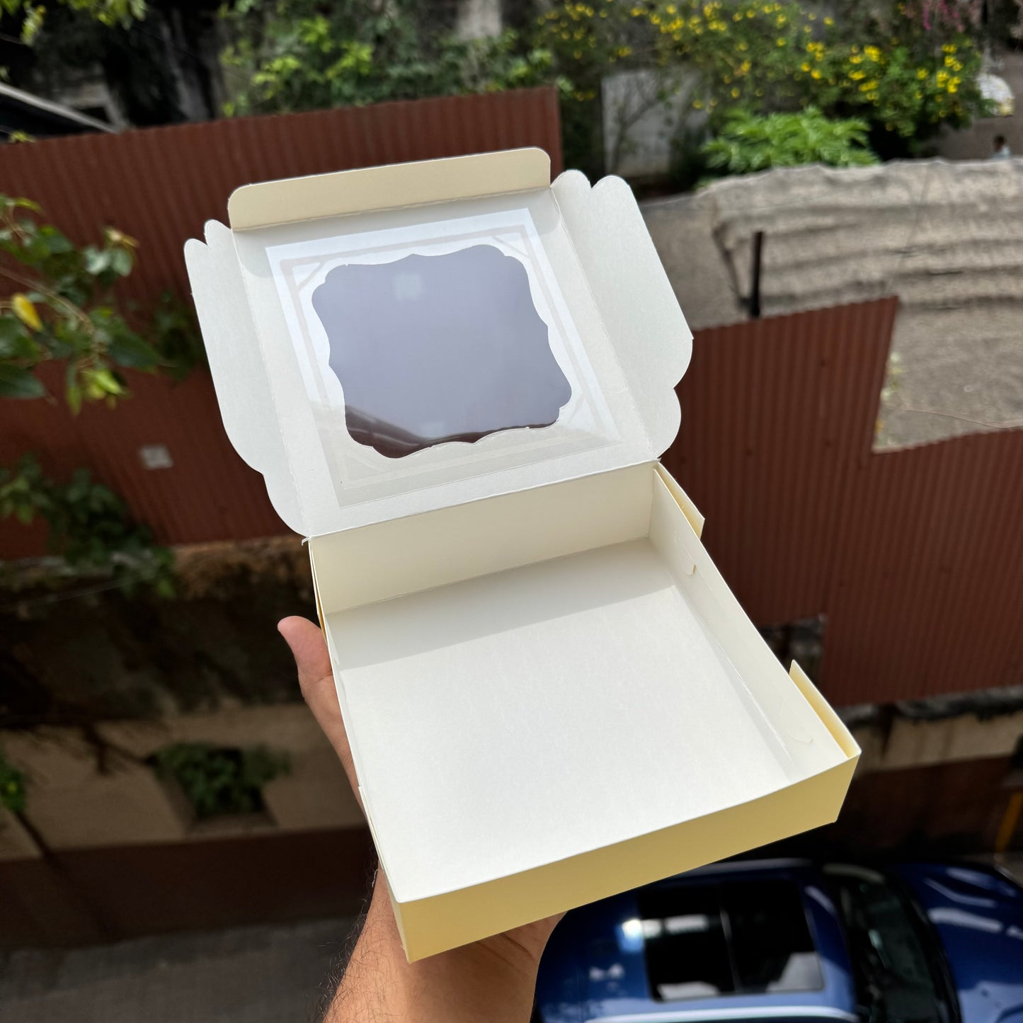 Pastel Lemon Yellow 4 Brownie Box (10pc)