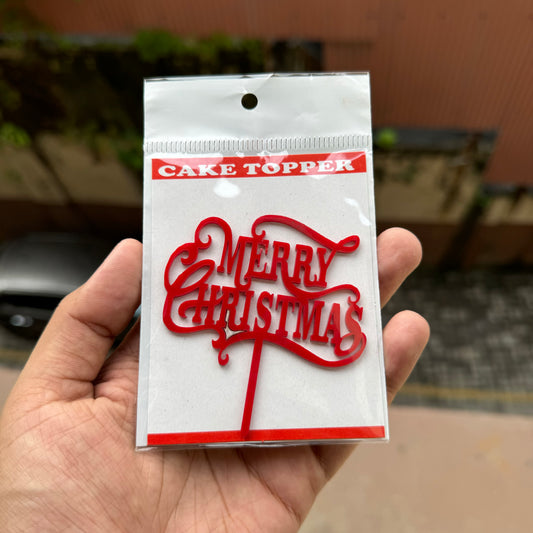 Christmas Acrylic Topper / Tag (10pc)