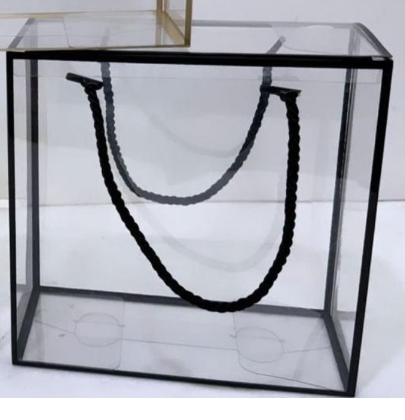 Clear Hamper Bag Black DIY 10”