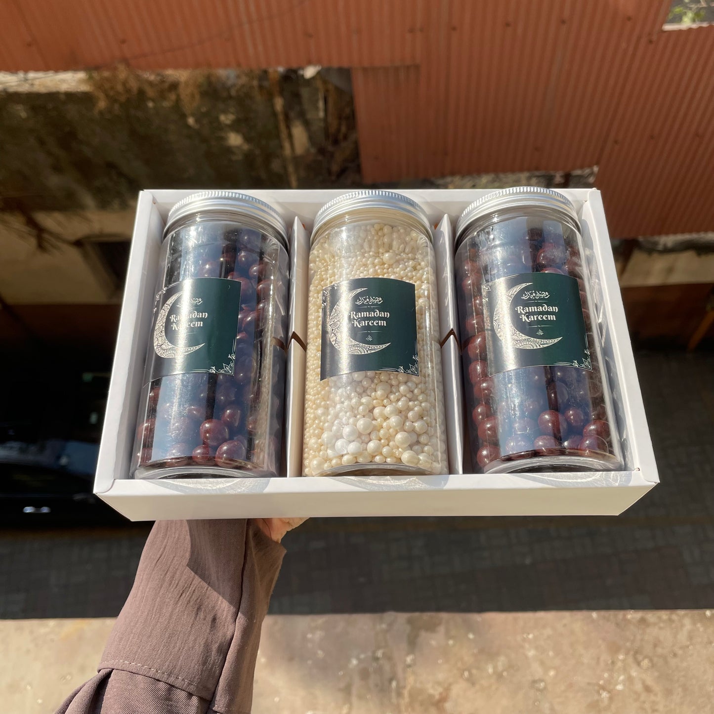 Ramadan Kareem Combo Box (3Jars+Box)