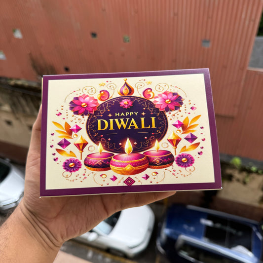 Diwali Slider Box - 6Cavity Size - Use For Brownie / Chocolate / Candle & More (10pc)