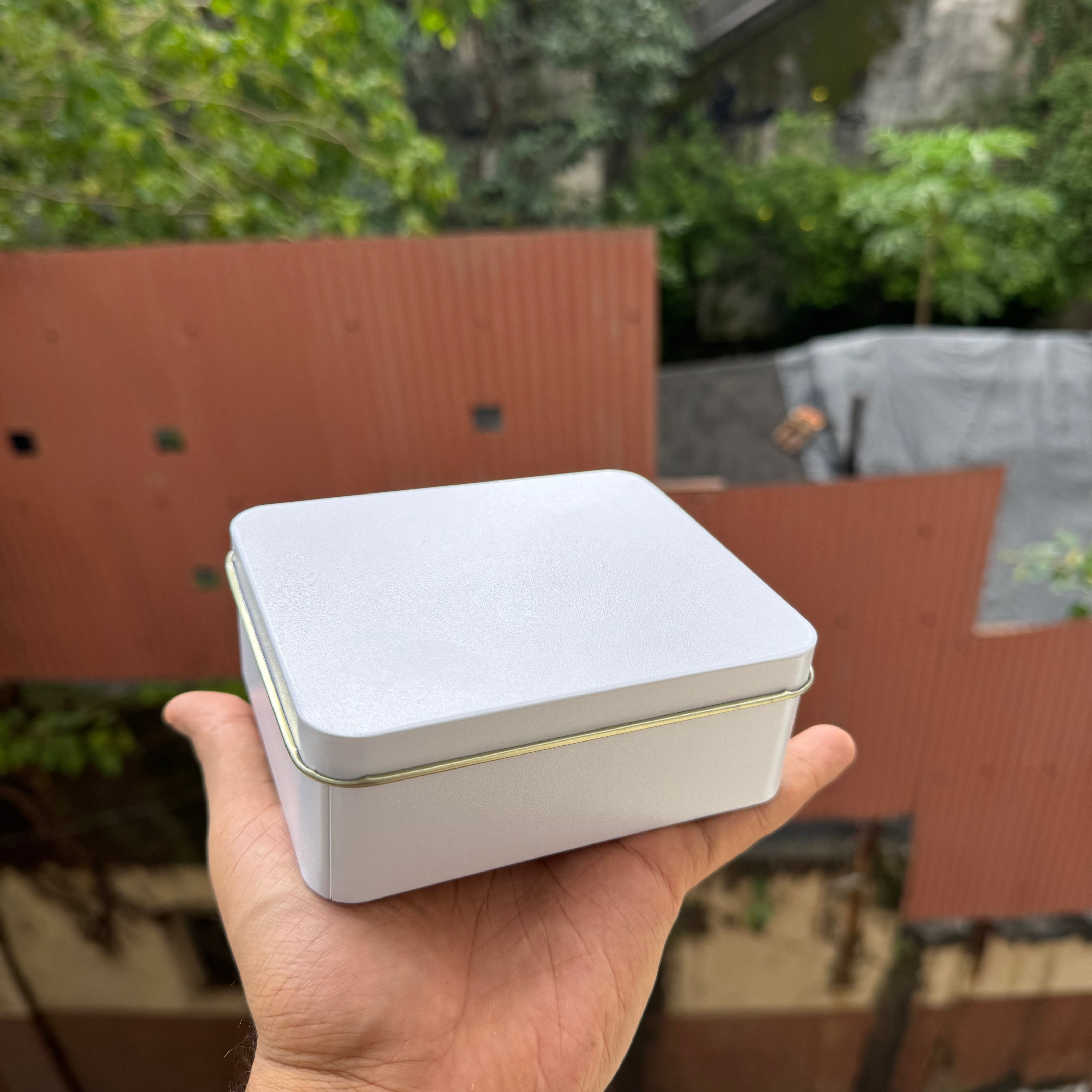 Cookie Dream Tin Rectangle - White