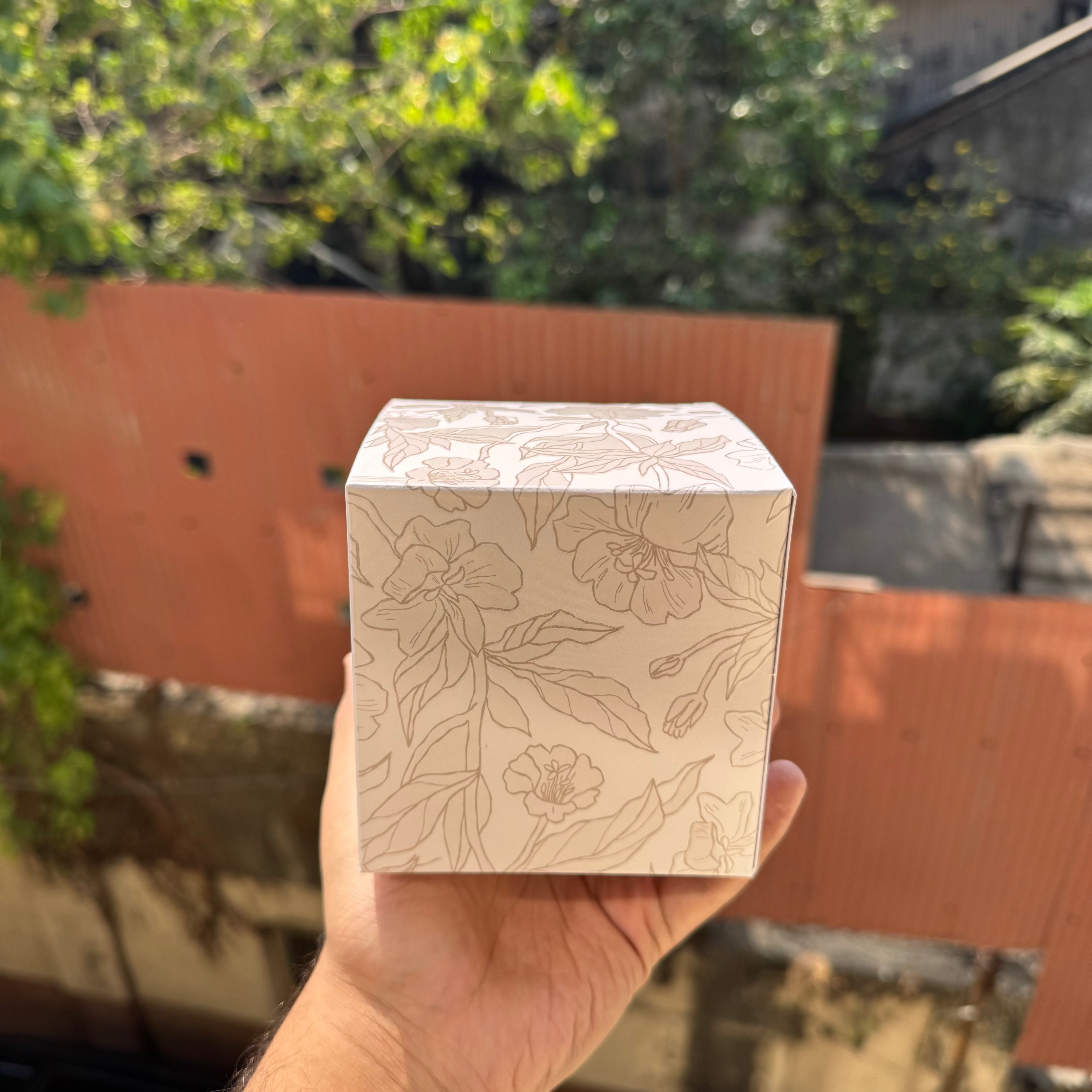 Floral Candle Box For Jar Candle (10pc)