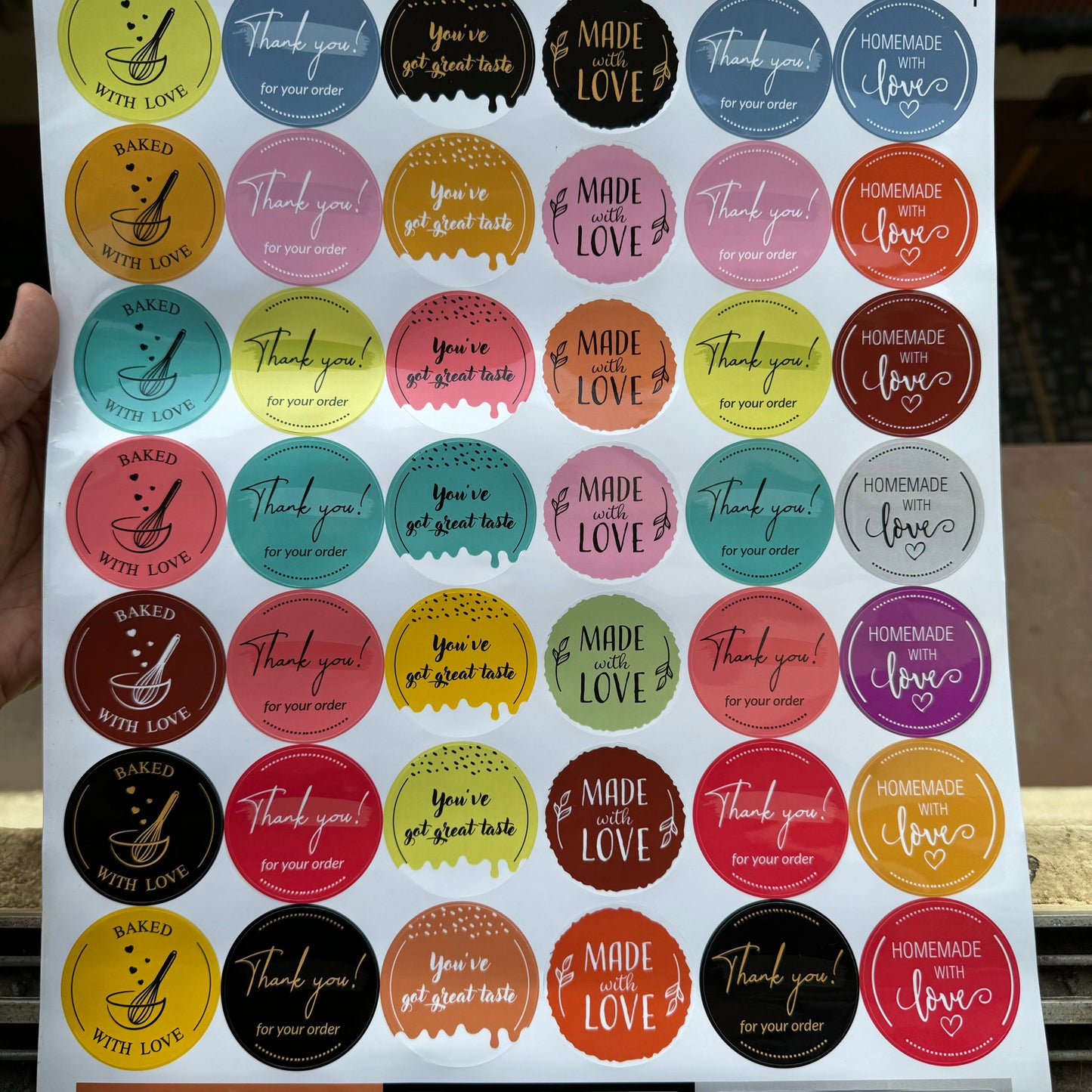 Thank You Sticker Sheet (48sticker)