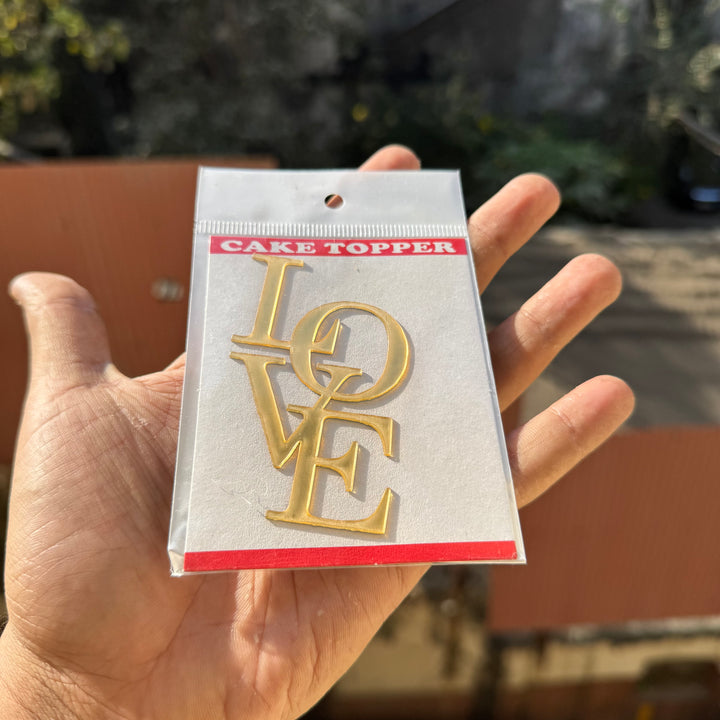 Valentine LOVE Acrylic Charm (10pc)