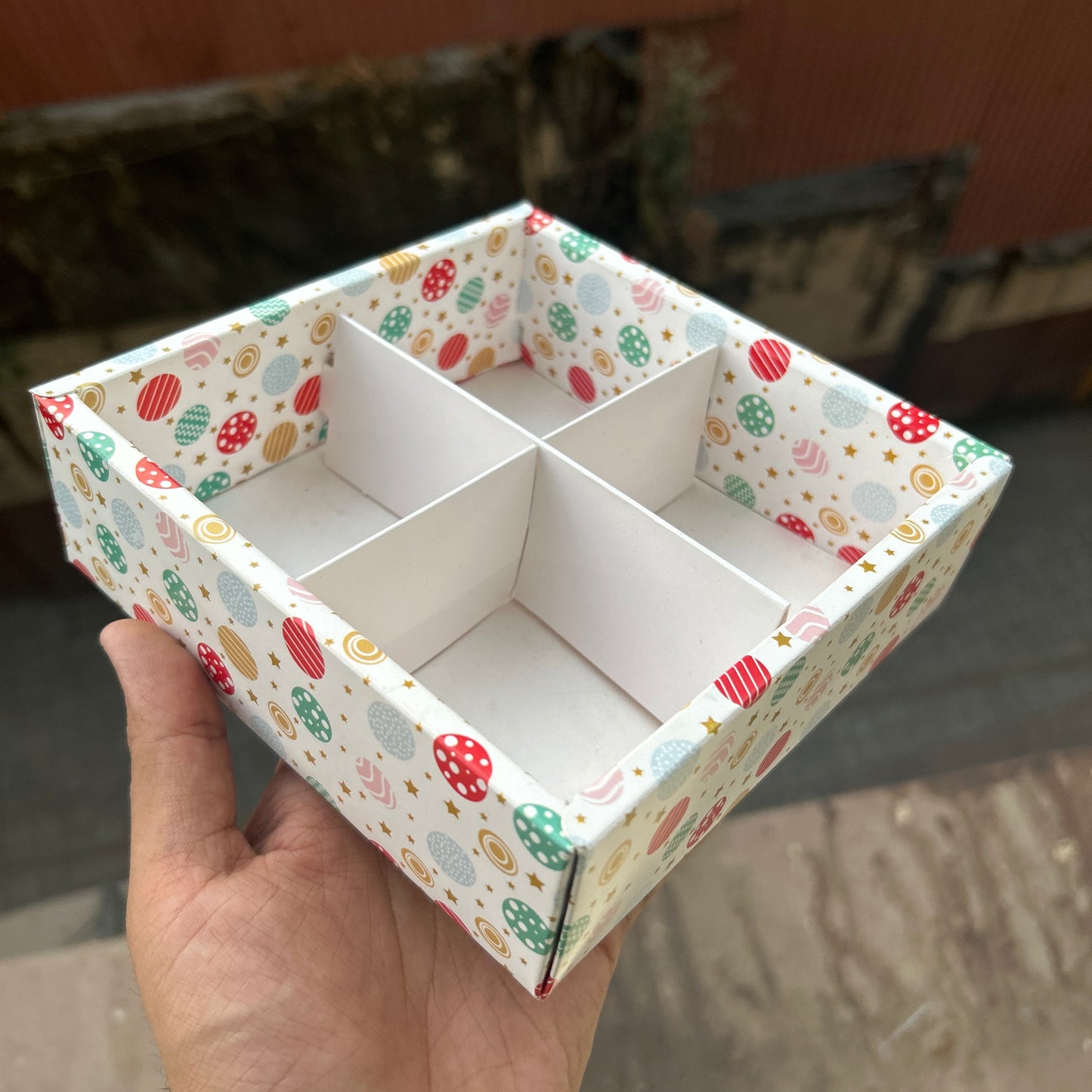 Gold Partition Brownie Box