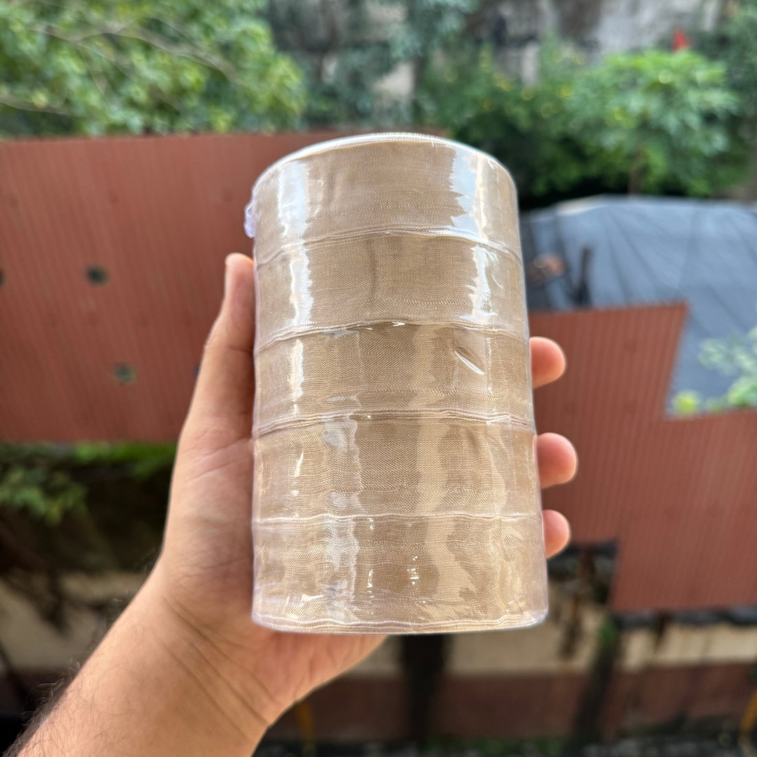 Sheer Organza Ribbon Roll (5 rolls) | Antique Gold