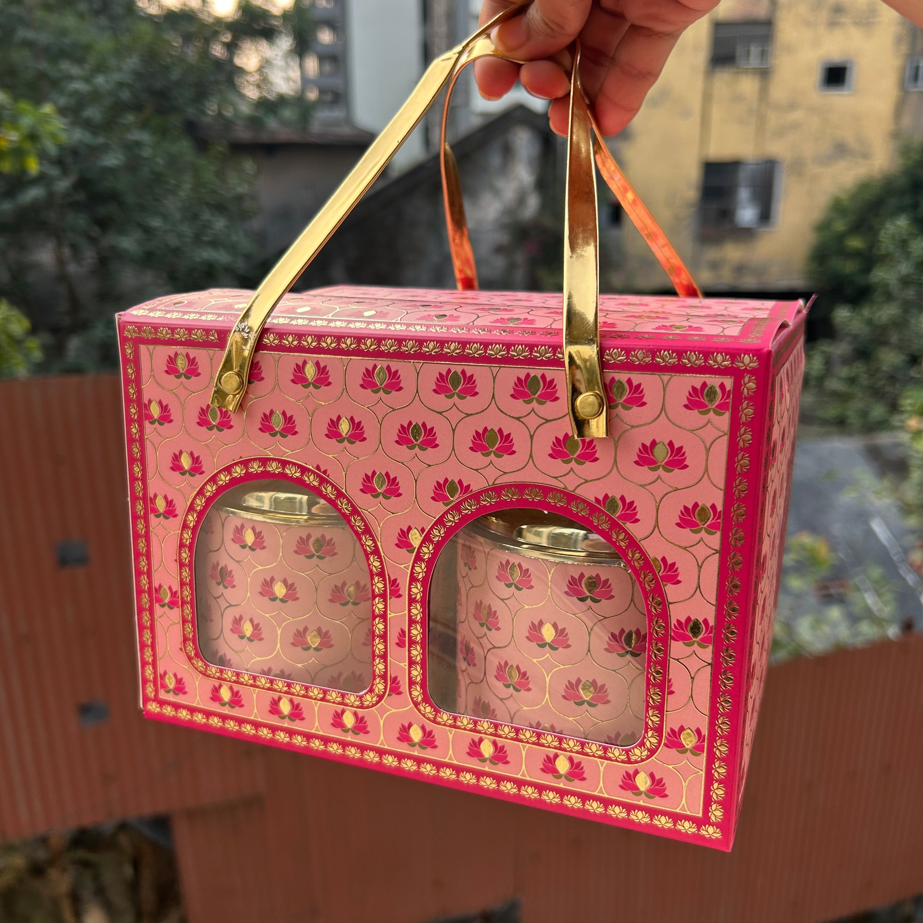 Pink Heritage Four-Jar Festive Box