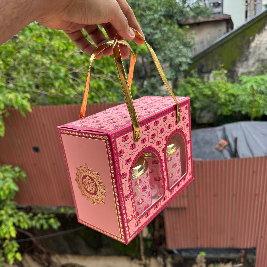 Pink Heritage Twin-Jar Festive Box