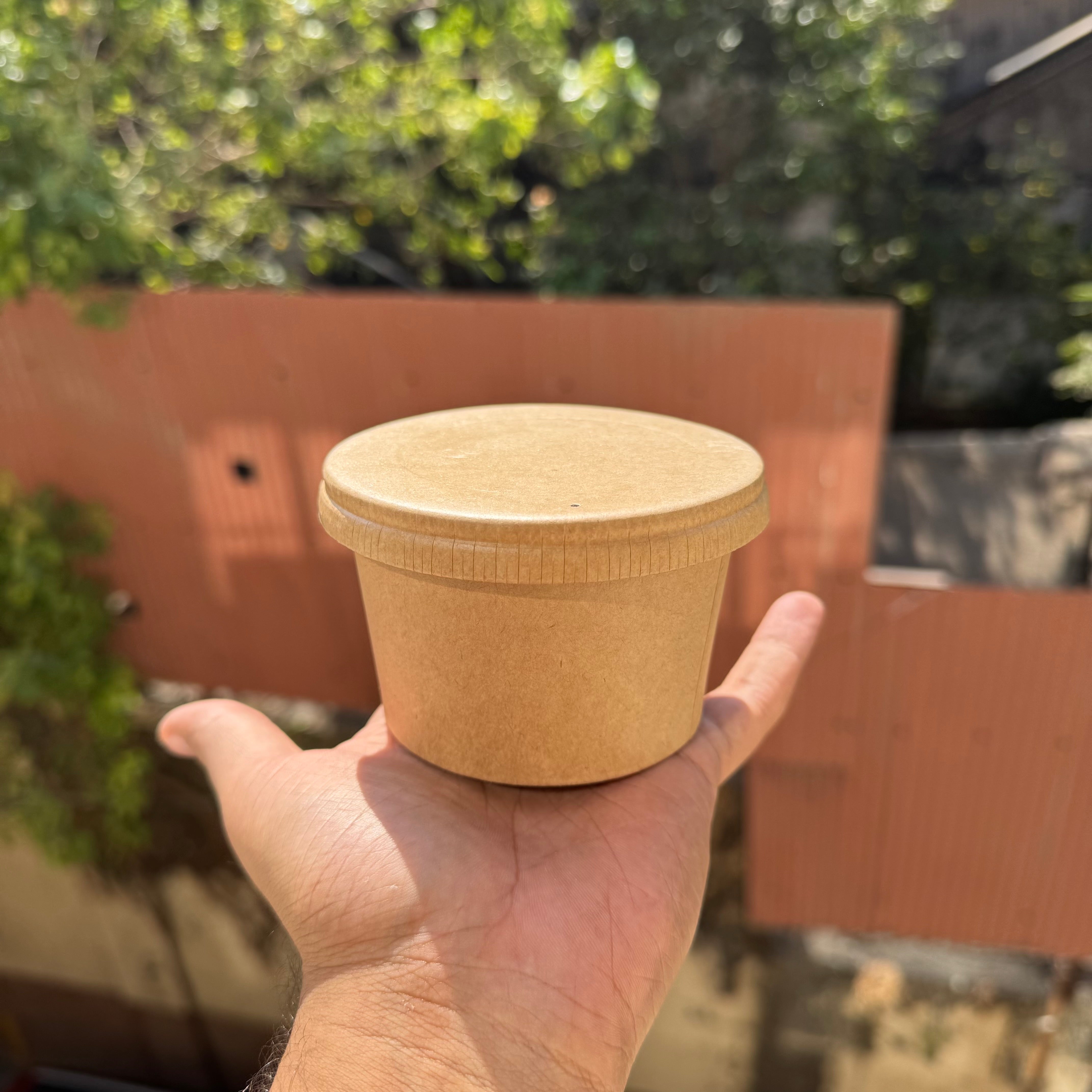 Kraft Tub 250 mL with Lid (10pc)