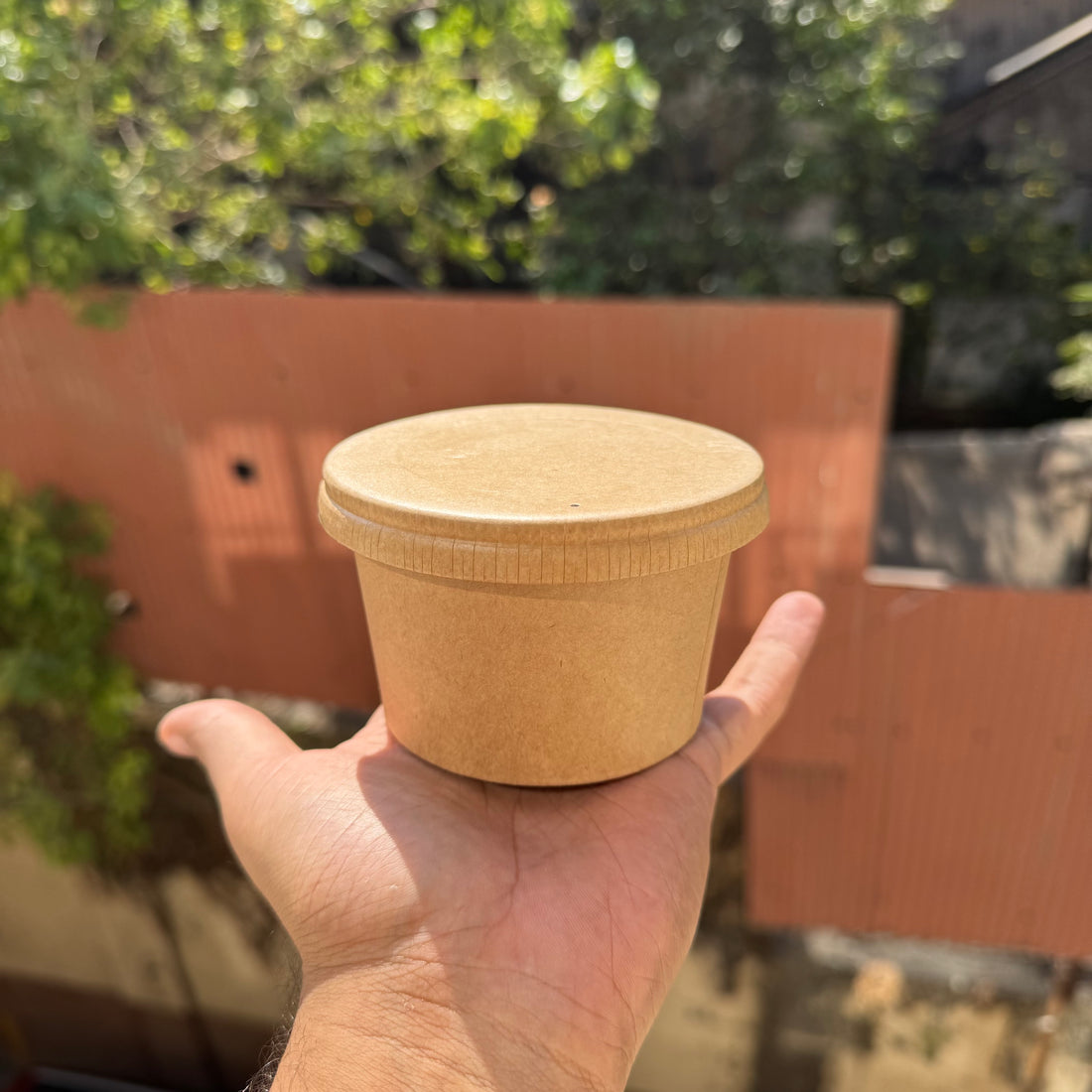 Kraft Tub 250 mL with Lid (10pc)