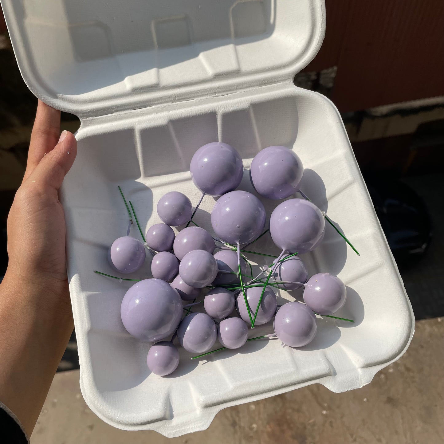 Lilac Faux Ball (20pc)