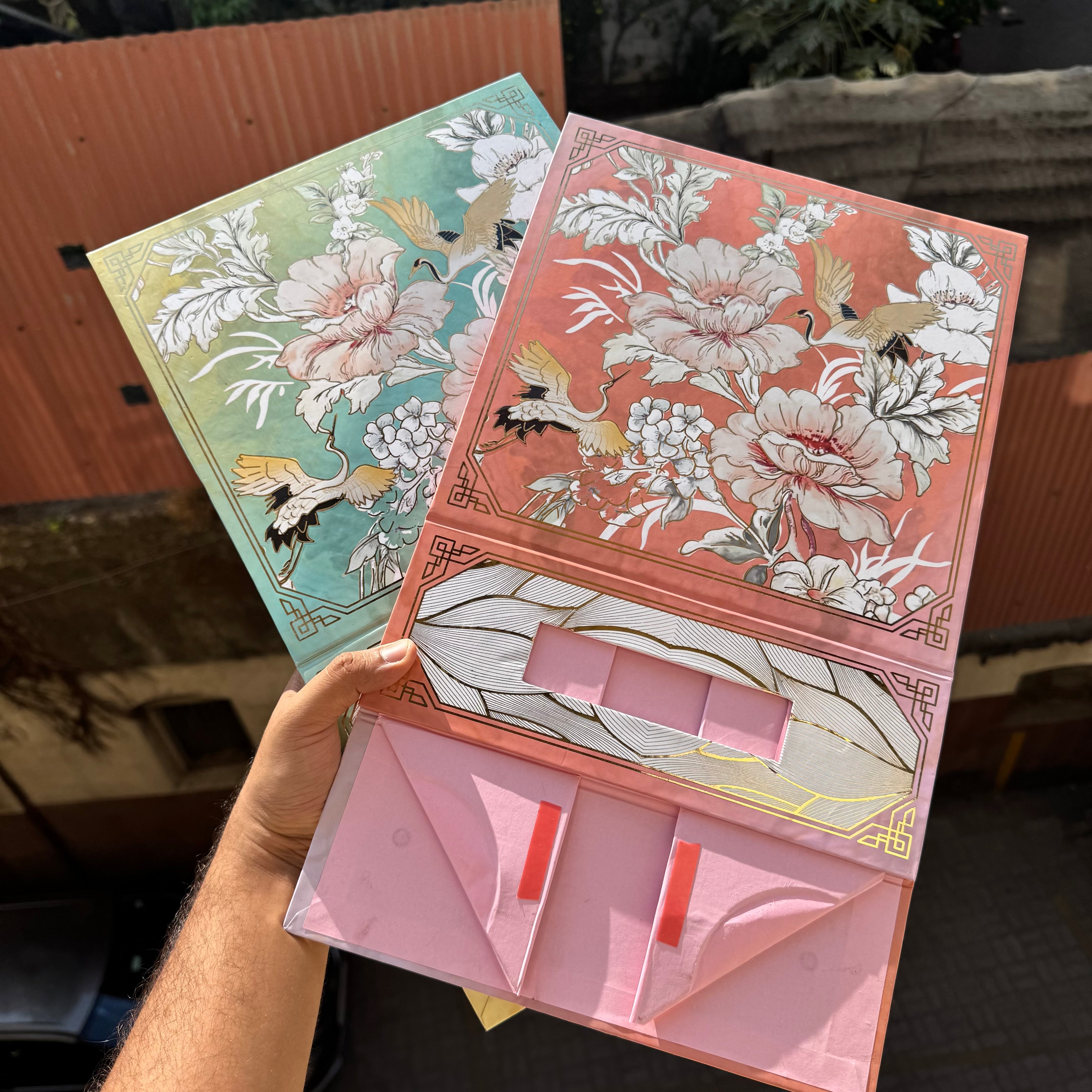 Bespoke Printed Collapsible Box 10x10x4inch